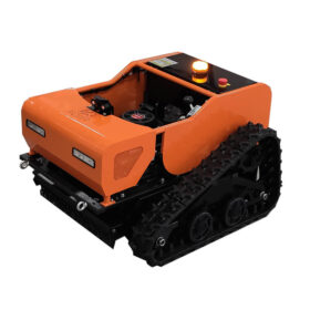 Remote-controlled petrol lawn mower